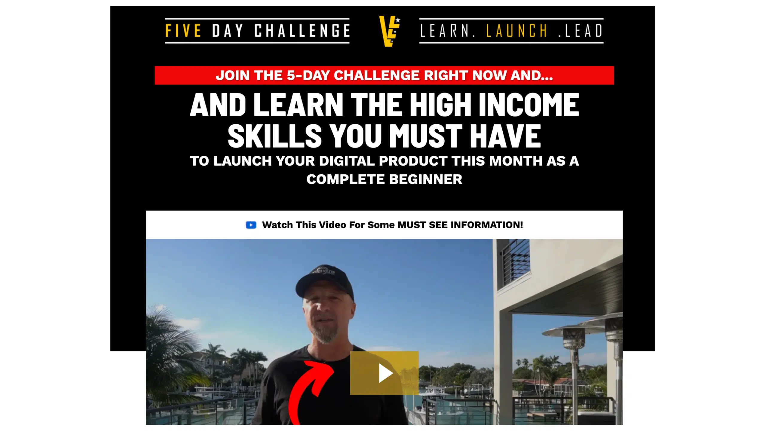 legendary marketer 5 day challenge landing page